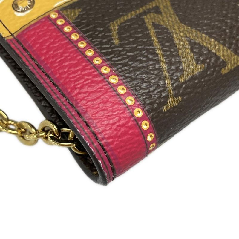 Louis Vuitton Wallet Summer Trunk (monogram ) Pochette - Weekend M62456 Fuchsia