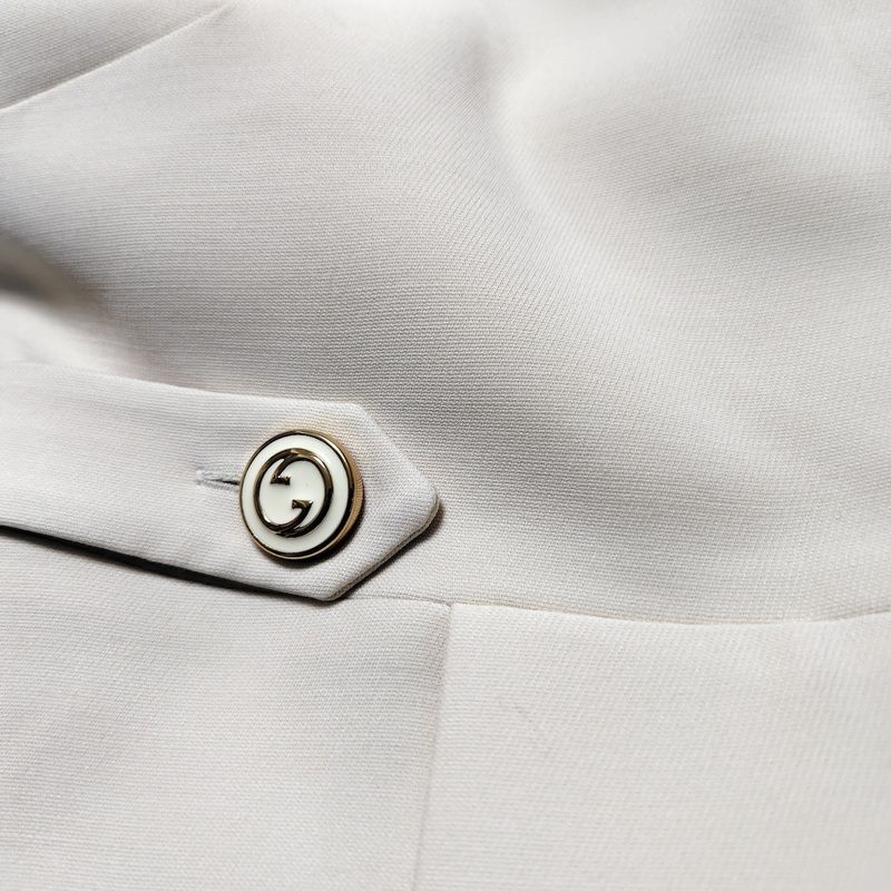 Gucci Dress Size 44 L Women - 631483 Ivory Sleeveless/long/interlocking G