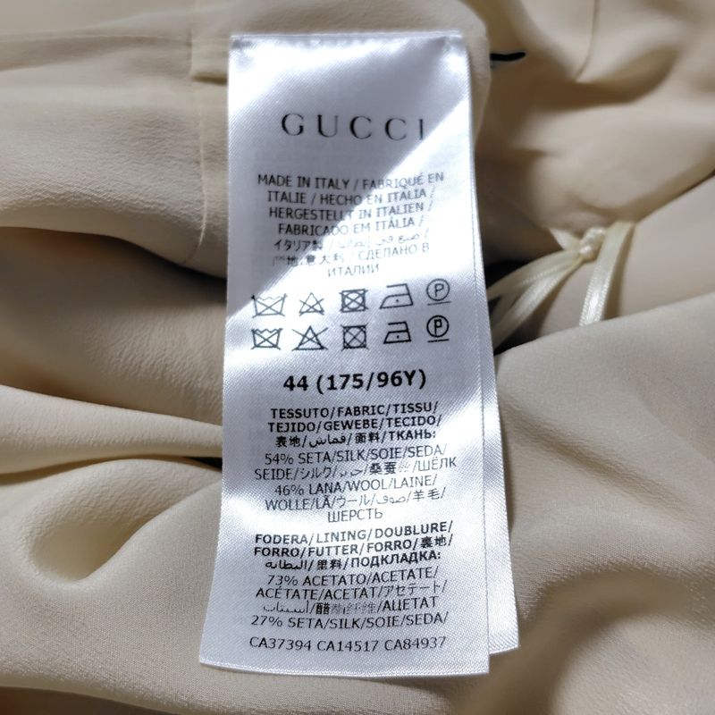 Gucci Dress Size 44 L Women - 631483 Ivory Sleeveless/long/interlocking G