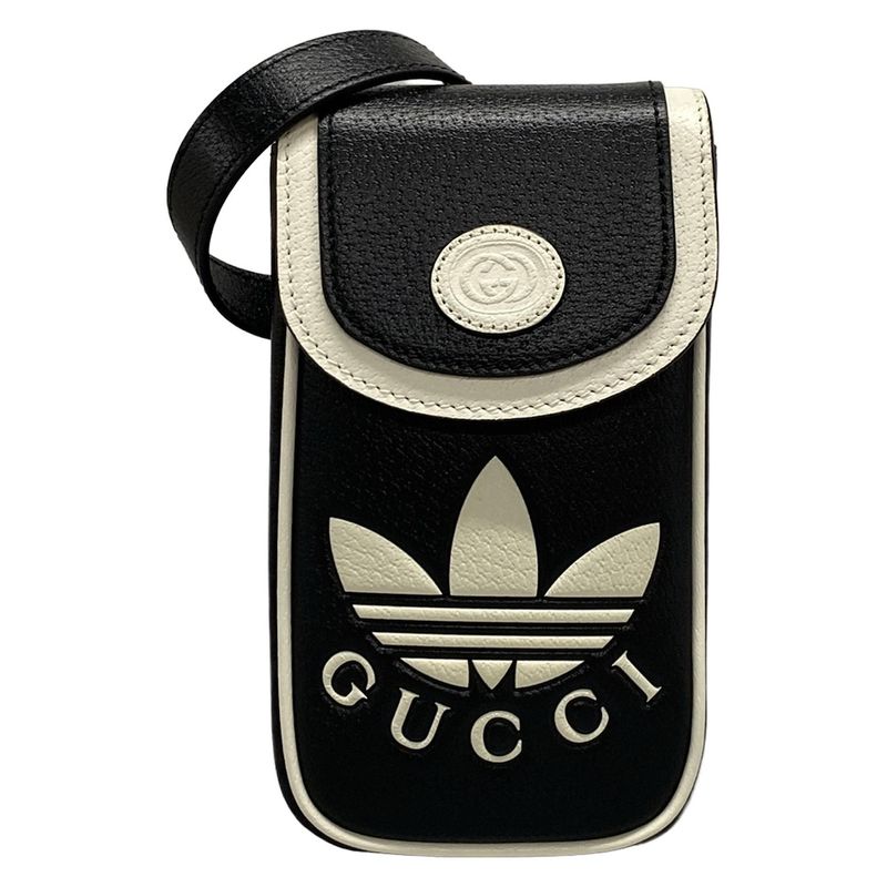 Gucci Shoulder Bag Mini Shoulder Bag 721794 Black And White Adidas Collaboration