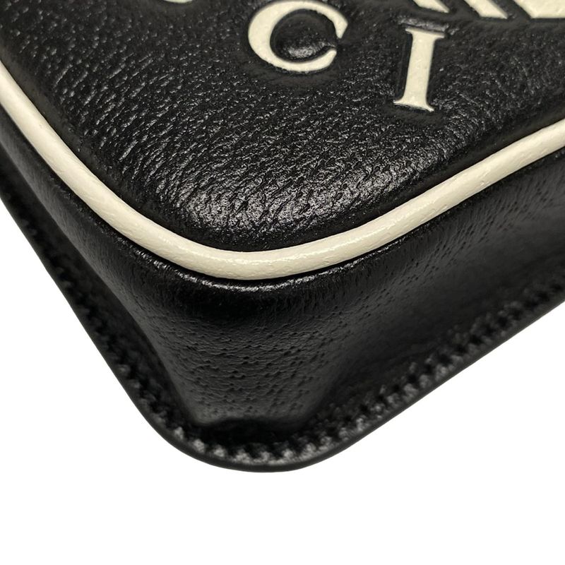 Gucci Shoulder Bag Mini Shoulder Bag 721794 Black And White Adidas Collaboration