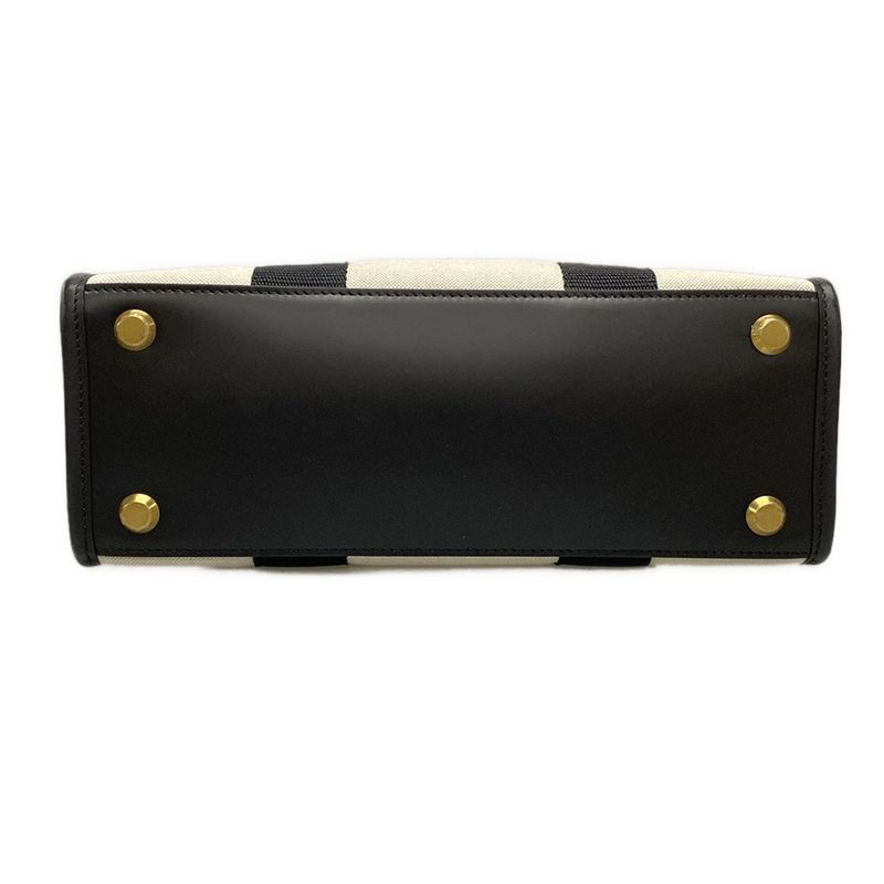 Balenciaga Tote Hardware Small Tote Bag 671402 Ivory And Black Leather