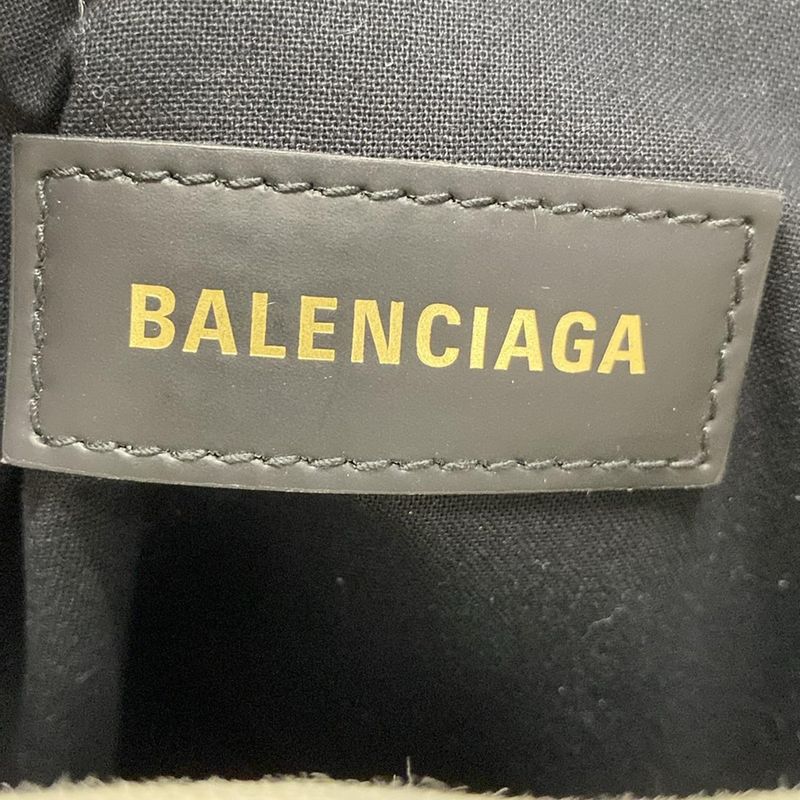 Balenciaga Tote Hardware Small Tote Bag 671402 Ivory And Black Leather