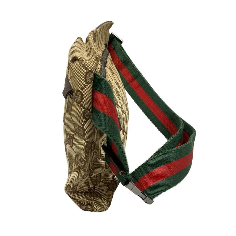 Gucci Waist Pouch GG Patternsherry (web) 28566 Beige X Dark Brown X Multi