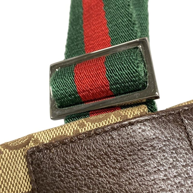 Gucci Waist Pouch GG Patternsherry (web) 28566 Beige X Dark Brown X Multi