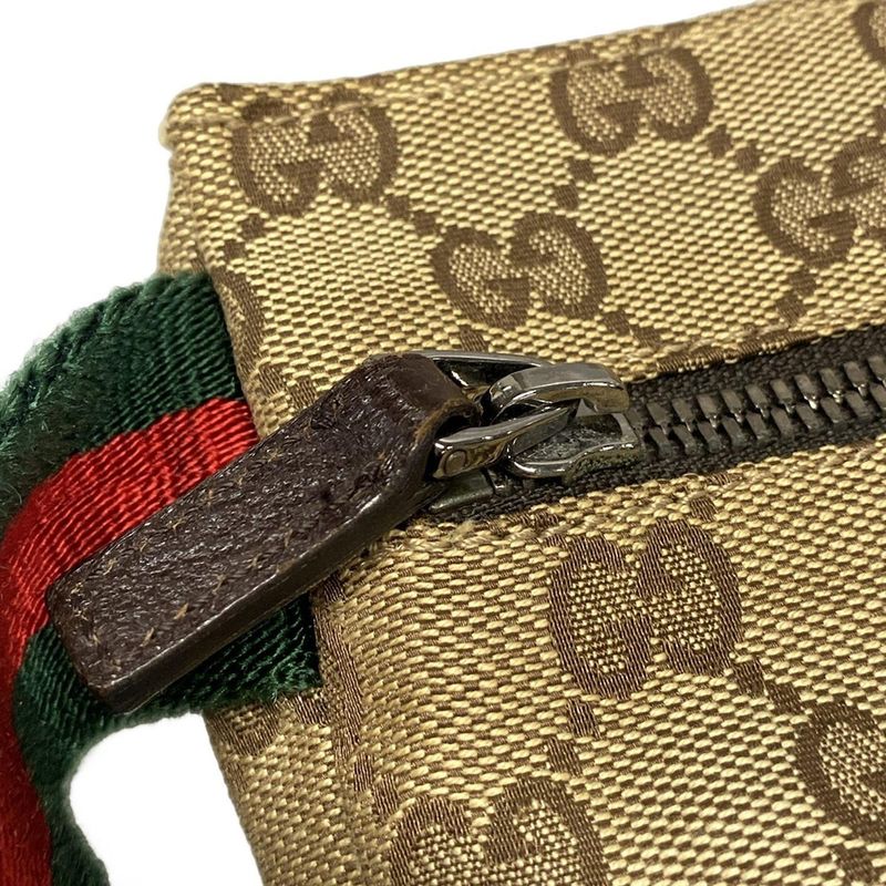Gucci Waist Pouch GG Patternsherry (web) 28566 Beige X Dark Brown X Multi