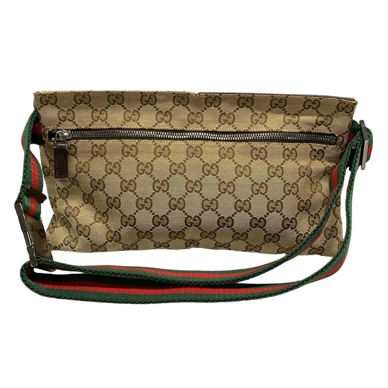Gucci Waist Pouch GG Patternsherry (web) 28566 Beige X Dark Brown X Multi