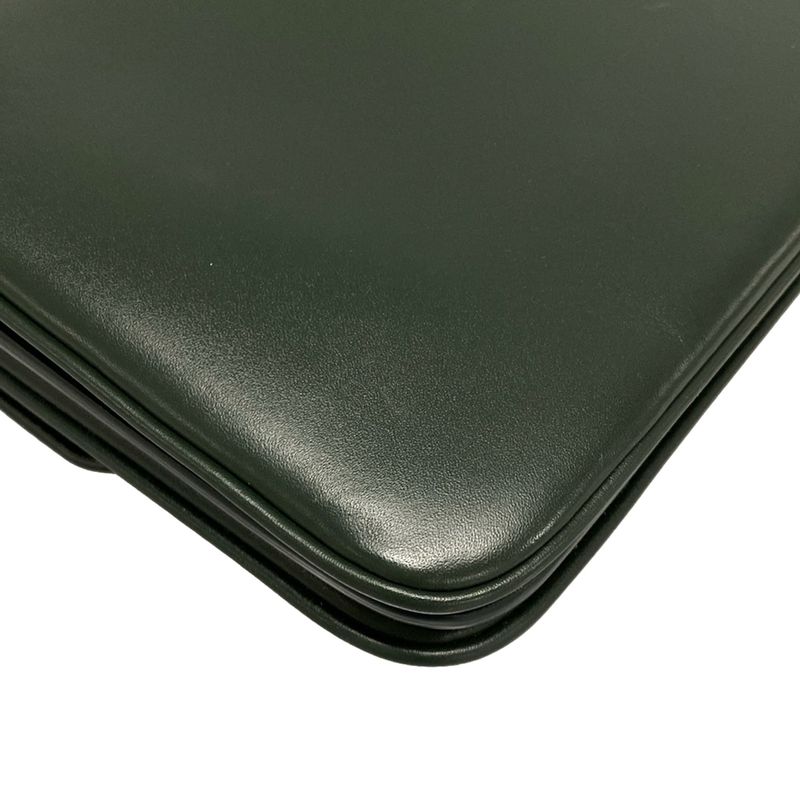 Saint Laurent Paris Shoulder Bag Mayon Satchel 649795 Dark Green Leather