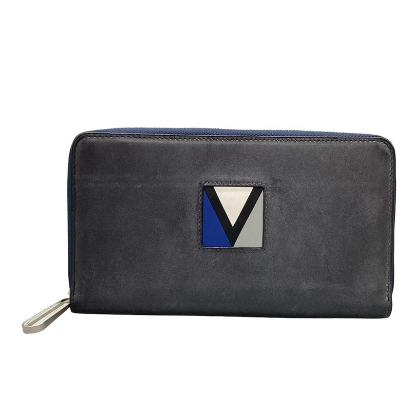 Louis Vuitton Long Wallet Louis Vuitton Cup Zippy Organizer M80709 Navy Leather