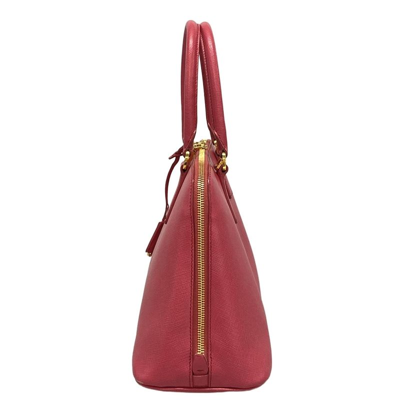 Prada Handbag Promenade Bl0837 Pink Leather