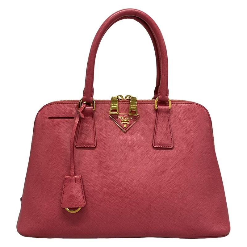Prada Handbag Promenade Bl0837 Pink Leather