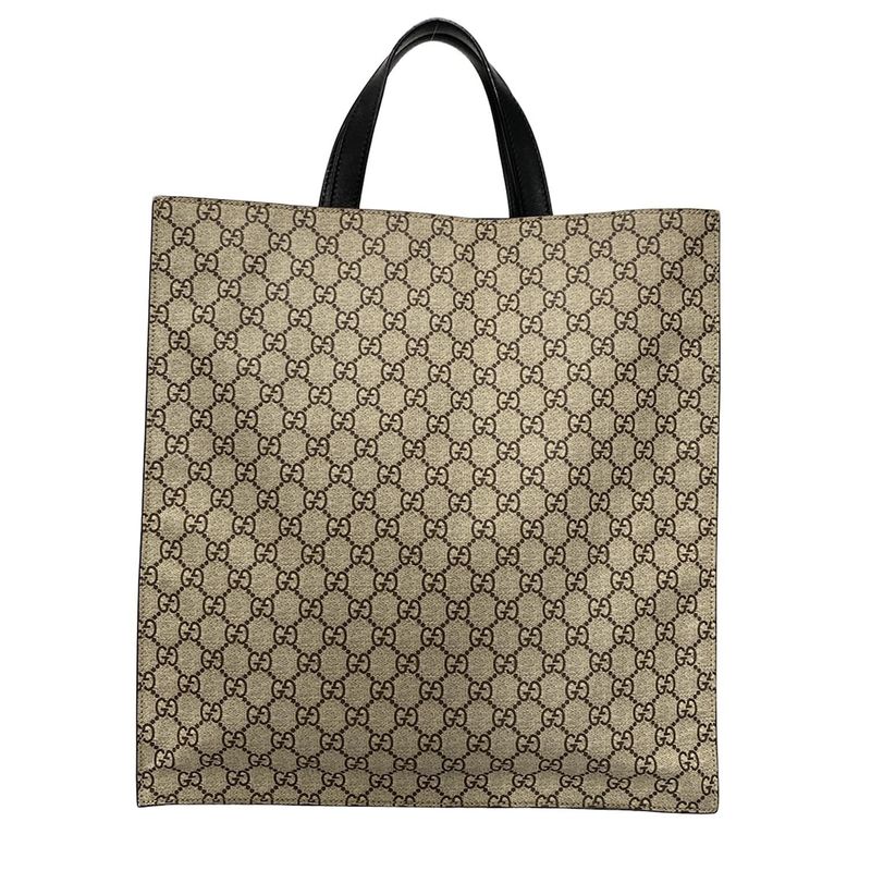Gucci Bee Print Soft GG Supreme Tote Bag 450950 Beige X Dark Brown X Multi Bee