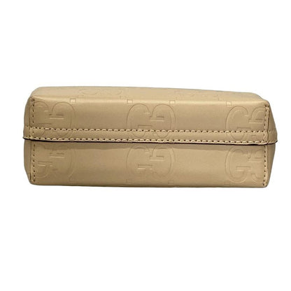 Gucci Tote Bag GG Super Mini Bag/shima Line 790133 Beige Leather
