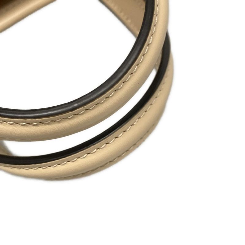 Gucci Tote Bag GG Super Mini Bag/shima Line 790133 Beige Leather