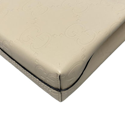 Gucci Tote Bag GG Super Mini Bag/shima Line 790133 Beige Leather