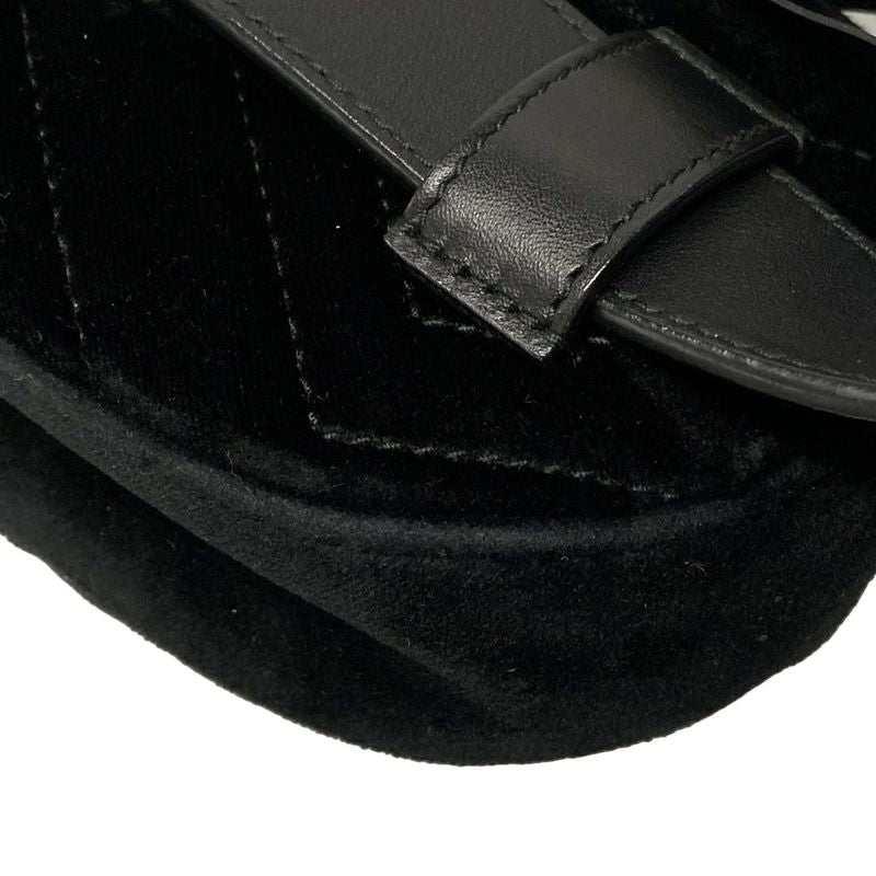 Gucci GG Marmont Waist Pouch 476434 Black Quilted Leather