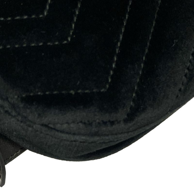 Gucci GG Marmont Waist Pouch 476434 Black Quilted Leather