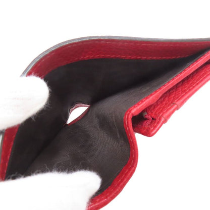 Gucci 453169 Animalier Folding Wallet With Coin Purse Calf Women