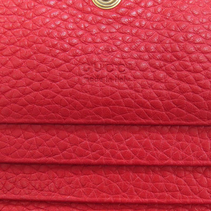 Gucci 453169 Animalier Folding Wallet With Coin Purse Calf Women