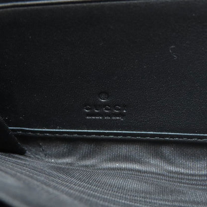 Gucci 453158 Nimufair Round Zipper Bamboo Long Wallet With Coin Purse Calf Women