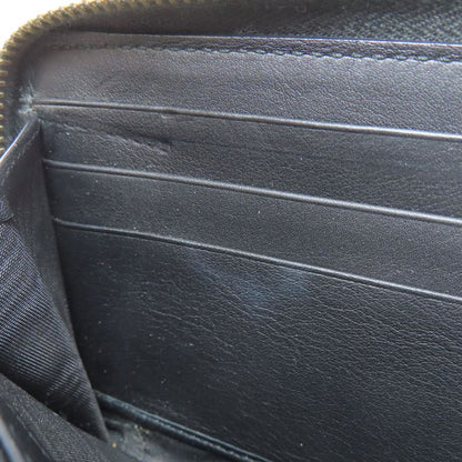 Gucci 453158 Nimufair Round Zipper Bamboo Long Wallet With Coin Purse Calf Women