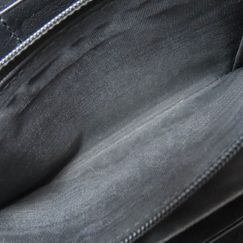 Gucci 453158 Nimufair Round Zipper Bamboo Long Wallet With Coin Purse Calf Women