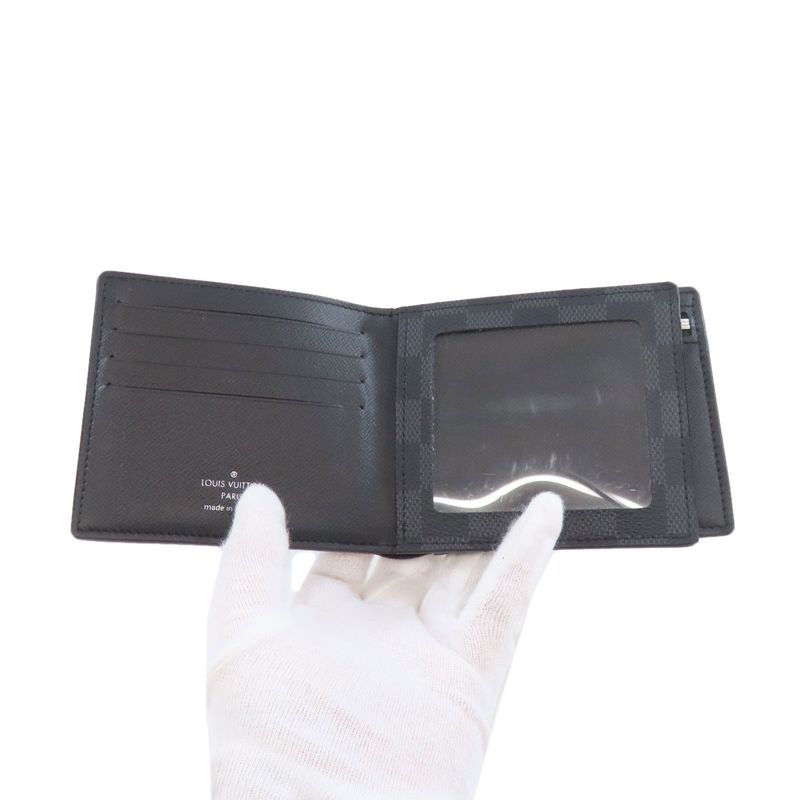 Louis Vuitton N60053 Portefeuille Amerigo NM Folding Wallet With Coin Purse In