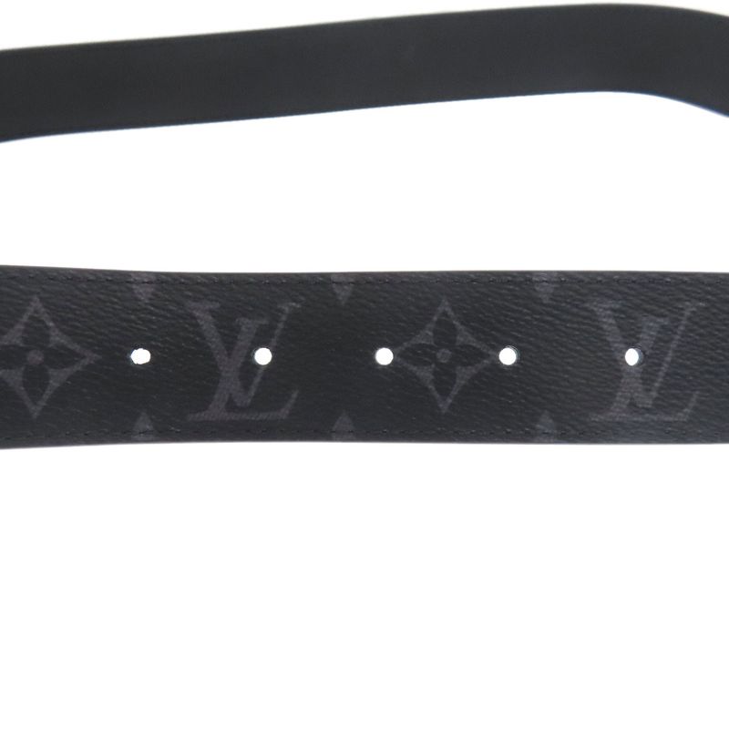 Louis Vuitton M0450 LV Initials Reversible Belt Monogram Eclipse Men's