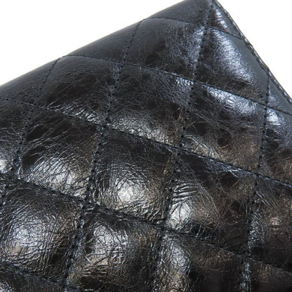 Chanel 255 Matelasse Silver Hardware Long Wallet With Coin Purse Calf Ladies