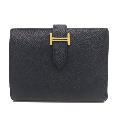 Hermes Bearn Compact Gold Hardware Bifold Wallet With Coin Purse Epson Women