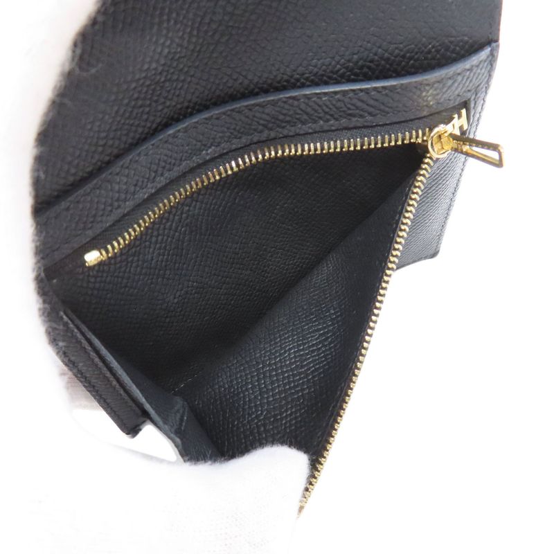 Hermes Bearn Compact Gold Hardware Bifold Wallet With Coin Purse Epson Women