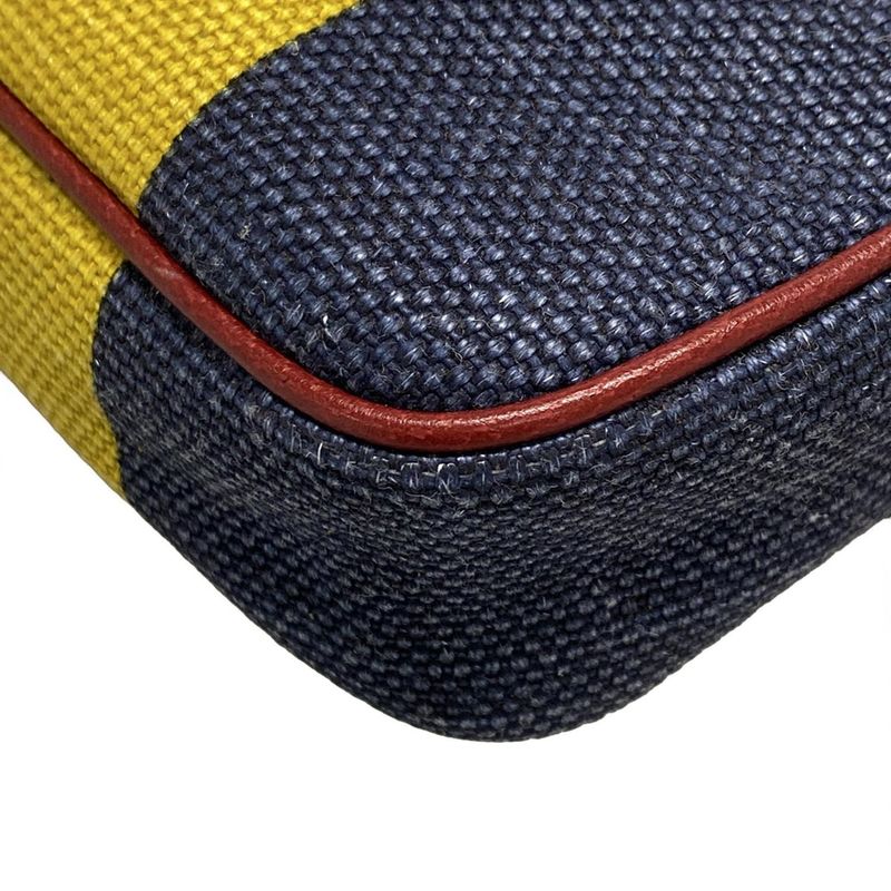 Gucci Waist Pouch Baiadella 625895 Red X Yellow X Multi Stripe Leather