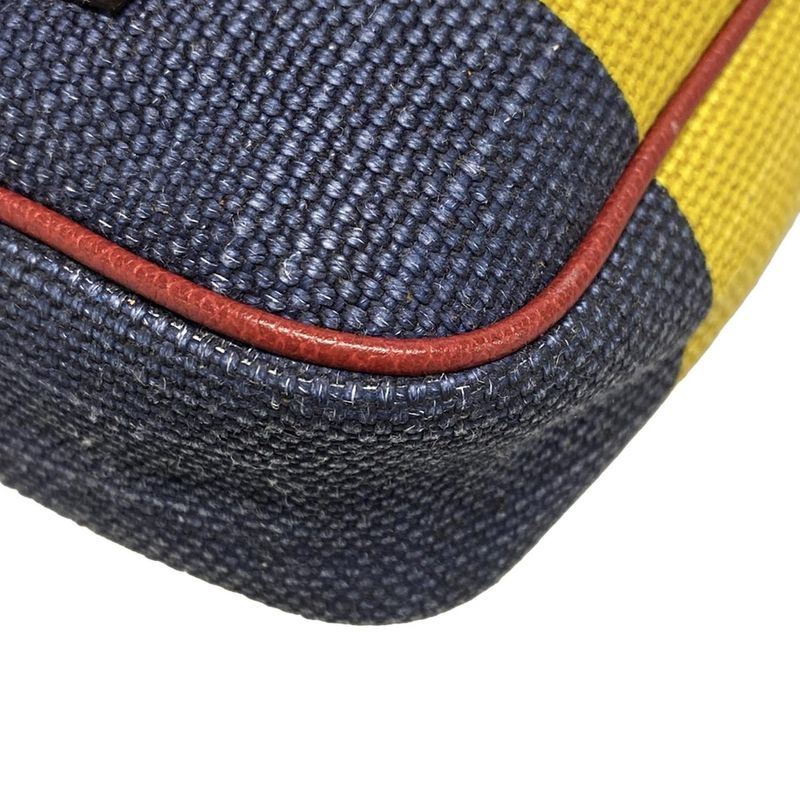 Gucci Waist Pouch Baiadella 625895 Red X Yellow X Multi Stripe Leather