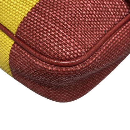 Gucci Waist Pouch Baiadella 625895 Red X Yellow X Multi Stripe Leather