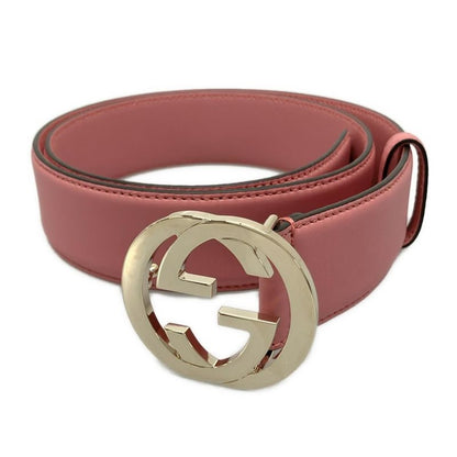 Gucci Belt 8032 546386 Pink And Gold Leather