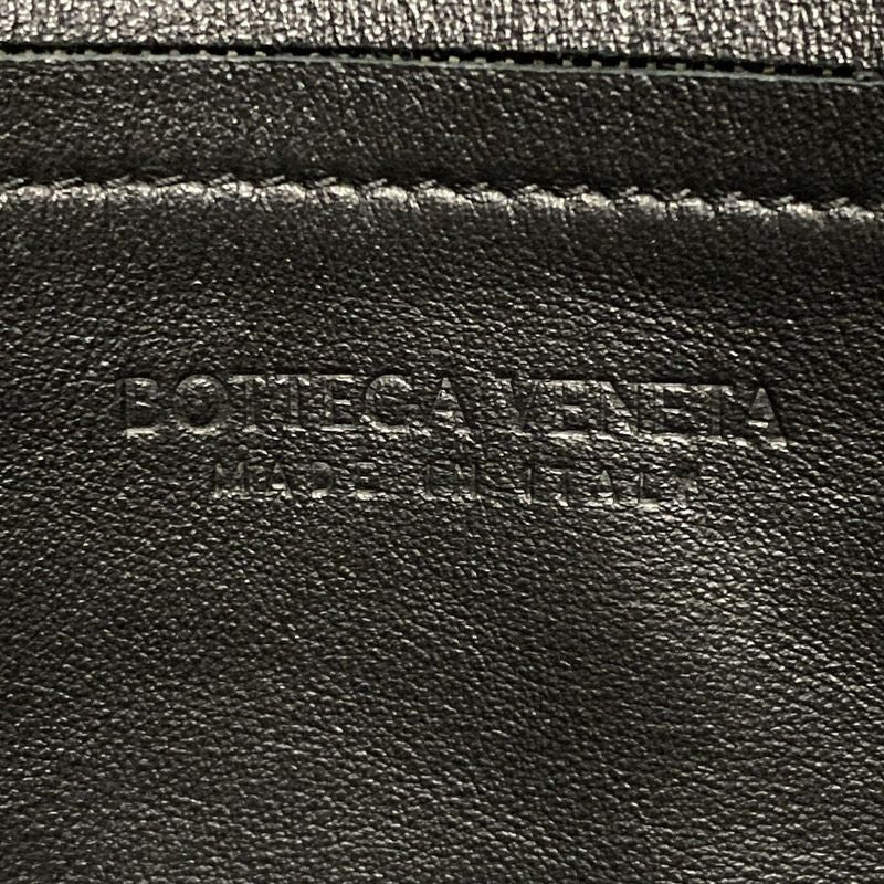 Bottega Veneta Maxi Intrecciato Black Leather Second Bag