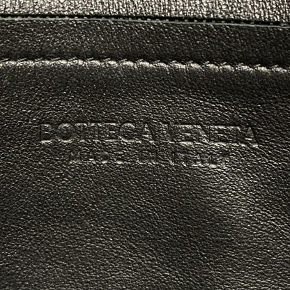 Bottega Veneta Maxi Intrecciato Black Leather Second Bag