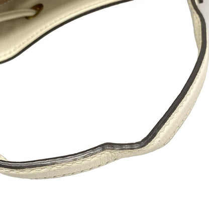 Gucci Handbag Ophidia Small Bucket Bag 610846 White X Navy X Red Drawstring