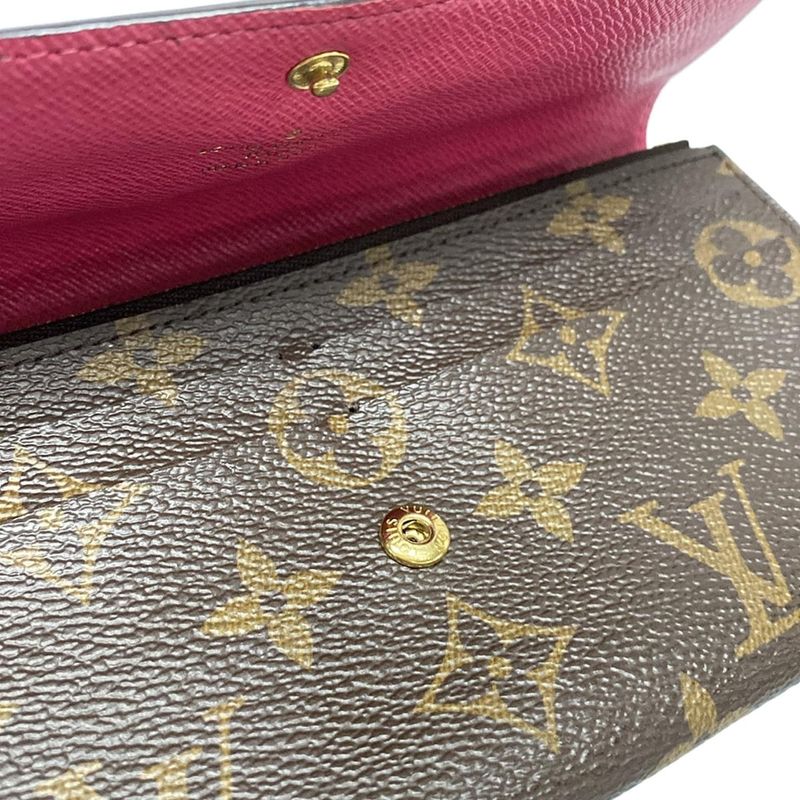 Louis Vuitton Monogram Portefeuille Emily Long Wallet M60697 (new Shape )