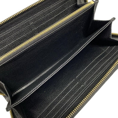 Louis Vuitton Monogram Empreinte Zippy Wallet M61864 Noir Black Leather