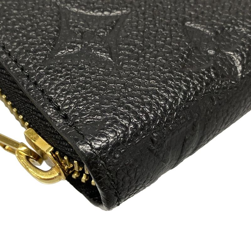 Louis Vuitton Monogram Empreinte Zippy Wallet M61864 Noir Black Leather