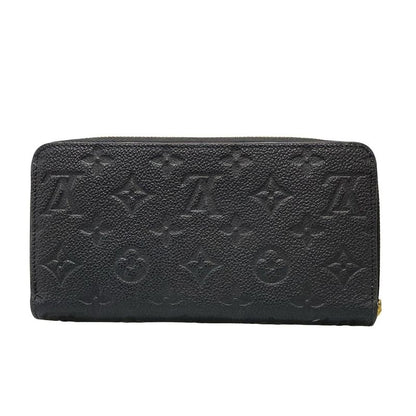 Louis Vuitton Monogram Empreinte Zippy Wallet M61864 Noir Black Leather