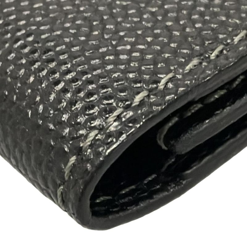 Cartier Business Card Case Santos Black Leather