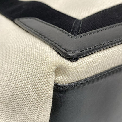 Balenciaga Tote Bag Navy Cabas S 339933 Ivory And Black Leather