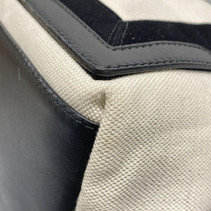 Balenciaga Tote Bag Navy Cabas S 339933 Ivory And Black Leather