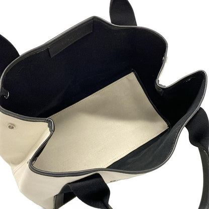 Balenciaga Tote Bag Navy Cabas S 339933 Ivory And Black Leather