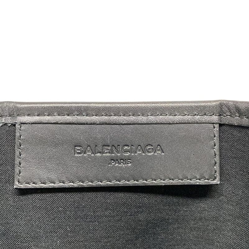Balenciaga Tote Bag Navy Cabas S 339933 Ivory And Black Leather