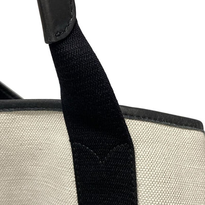 Balenciaga Tote Bag Navy Cabas S 339933 Ivory And Black Leather
