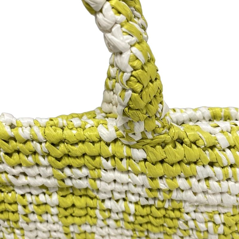 Prada Tote Bag - Light Green And White Checked