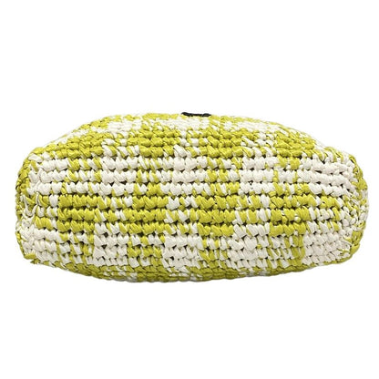 Prada Tote Bag - Light Green And White Checked